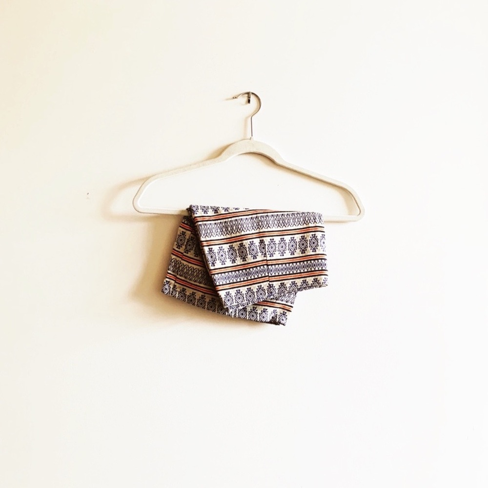 Woven Ikat Print Skirt